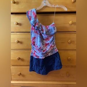 One shoulder Rewind Romper